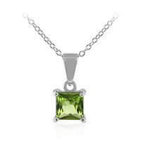 Collana in argento con Peridoto della Birmania