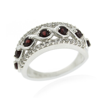 Anello in argento con Rodolite