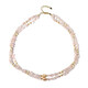 Collana in argento con Quarzo Rosa