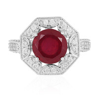 Anello in argento con Rubino del Madagascar
