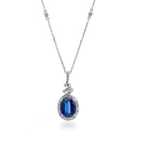 Collana in oro con Cianite del Nepal (CIRARI)