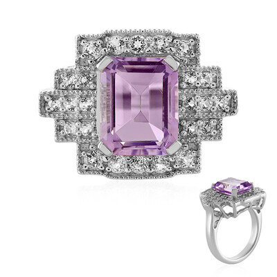 Anello in argento con Ametista Rose de France