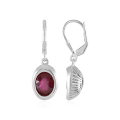 Orecchini in argento con Rubino Bemainty (SAELOCANA)