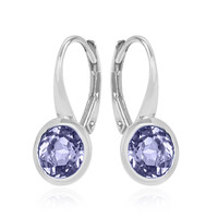 Orecchini in argento con Tanzanite (non riscaldata)
