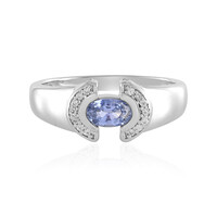 Anello in argento con Zaffiro Ceylon Blu (non riscaldato)