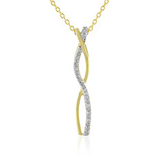 Collana in argento con Diamante I4 (J)