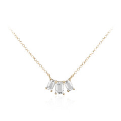 Collana in argento con Topazio Bianco