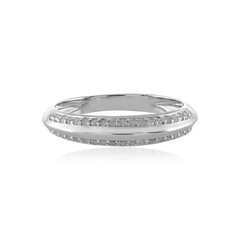 Anello in argento con Diamante I4 (J)