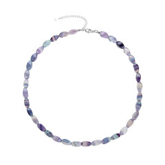 Collana in argento con Fluorite
