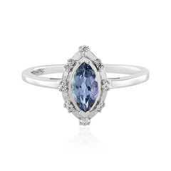 Anello in argento con Tanzanite (non riscaldata)
