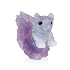 Figura con Fluorite Bicolore