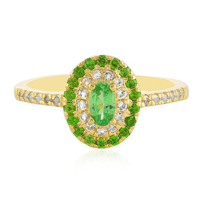 Anello in argento con Tsavorite