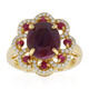 Anello in argento con Rubino
