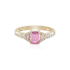 Anello in oro con Zaffiro Rosa