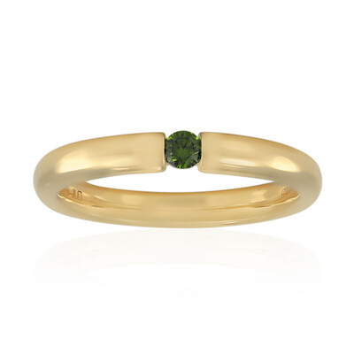 Anello in oro con Diamante Verde VS1 (Annette)