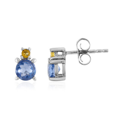 Orecchini in argento con Fluorite Cangiante
