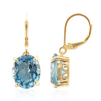 Orecchini in argento con Topazio Blu Cielo