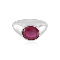 Anello in argento con Rubino del Madagascar