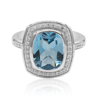 Anello in argento con Topazio Marambaia (Tenner Diniz)