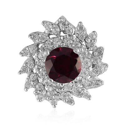 Ciondolo in argento con Rodolite