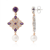 Orecchini in argento con Perla di Acqua Dolce (Dallas Prince Designs)