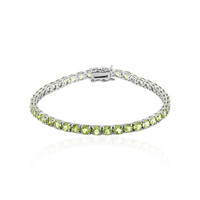 Bracciale in argento con Peridoto della Birmania