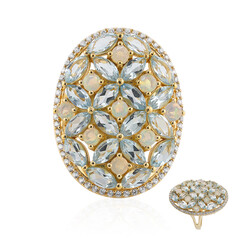 Anello in argento con Topazio Blu Cielo