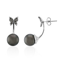 Orecchini in argento con Perla Tahitiana (Annette classic)