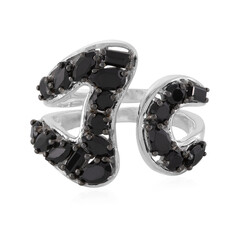 Anello in argento con Spinello Nero