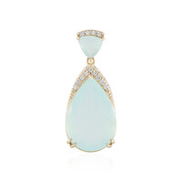 Ciondolo in oro con Opale Paraiba (AMAYANI)
