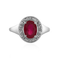 Anello in argento con Rubino del Madagascar
