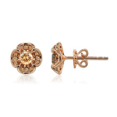 Orecchini in oro con Diamante Rose de France SI1 di Argyle