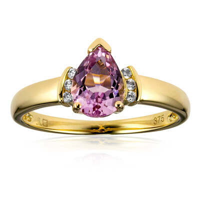 Anello in oro con Kunzite Brasiliana