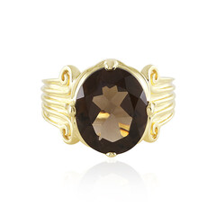 Anello in argento con Quarzo Fumè
