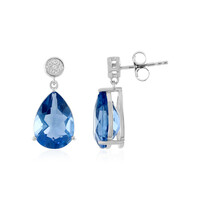 Orecchini in argento con Fluorite Cangiante