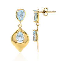 Orecchini in argento con Topazio Blu Cielo