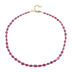 Collana in argento con Ematite Dorata (Riya)