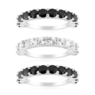 Anello in argento con Spinello Nero