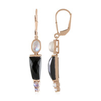 Orecchini in argento con Spinello Nero (KM by Juwelo)