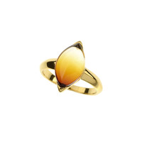 Anello in argento con Ambra Baltica