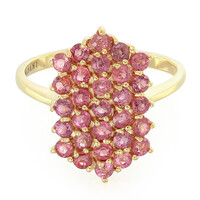 Anello in oro con Zaffiro Padparadscha (non riscaldato) (AMAYANI)