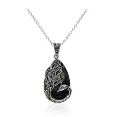 Collana in argento con Onice Nero