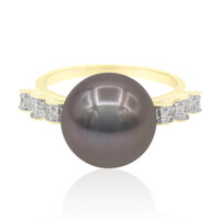 Anello in oro con Perla Tahitiana (TPC)