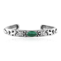 Bracciale in argento con Malachite (Desert Chic)