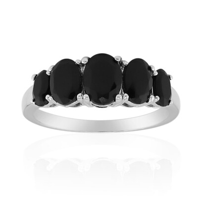 Anello in argento con Onice Nero