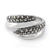 Anello in argento con Marcassite