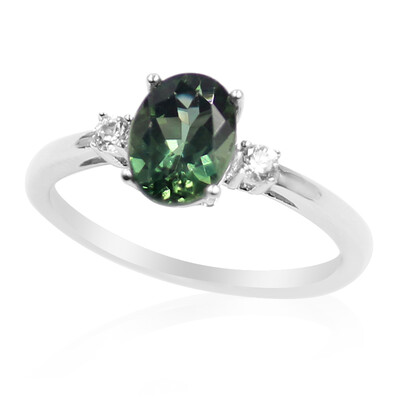 Anello in argento con Apatite Cromo