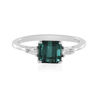 Anello in argento con Tormalina Verde di Benedito(Adela Silber)