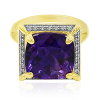 Anello in oro con Ametista Uruguay