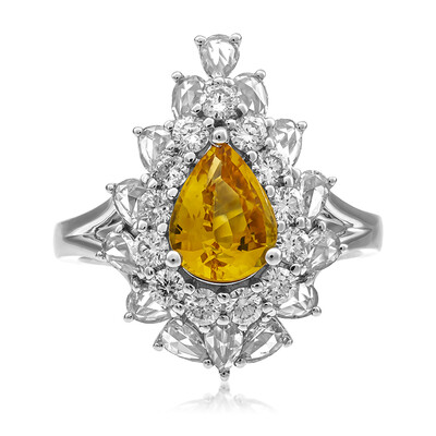 Anello in oro con Zaffiro Giallo (CIRARI)